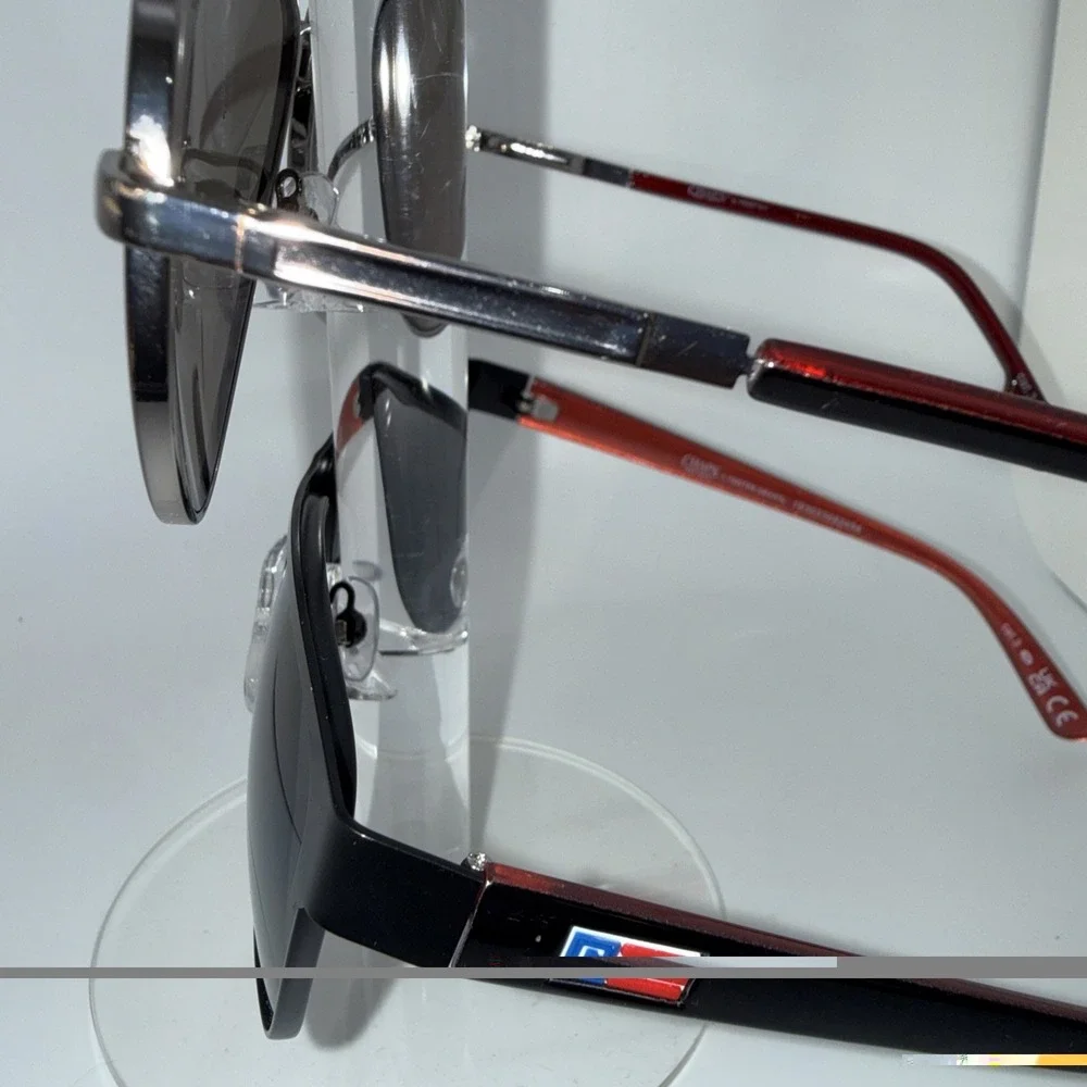 Lot of 2 pairs Authentic Chaps x Foster Grant Sunglasses- Silver & Black Aviator